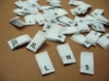 50pcs Custom High Density Woven Size Labels