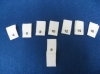 80pcs High Density Woven Size Labels (Black letter on White background)